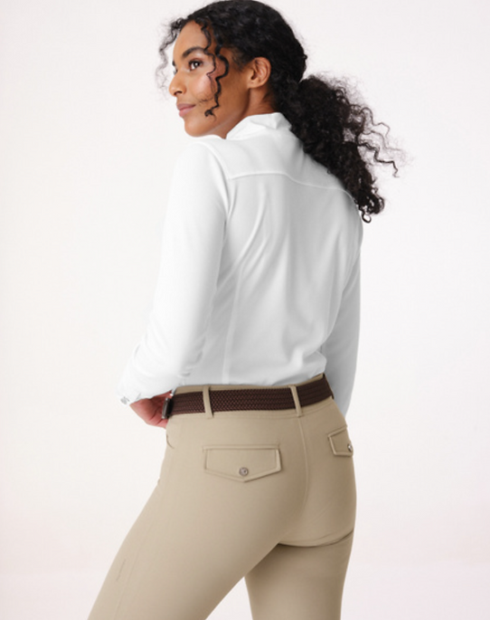 Manche longue ' Heather' - Blanc