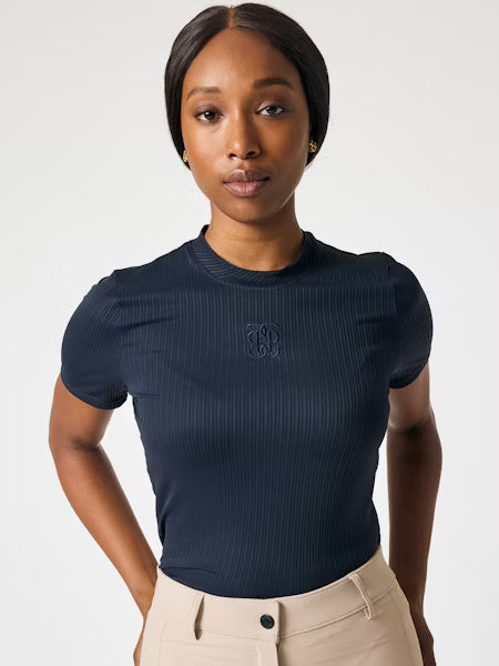 Manches courtes 'Courtney' en mesh - Marine