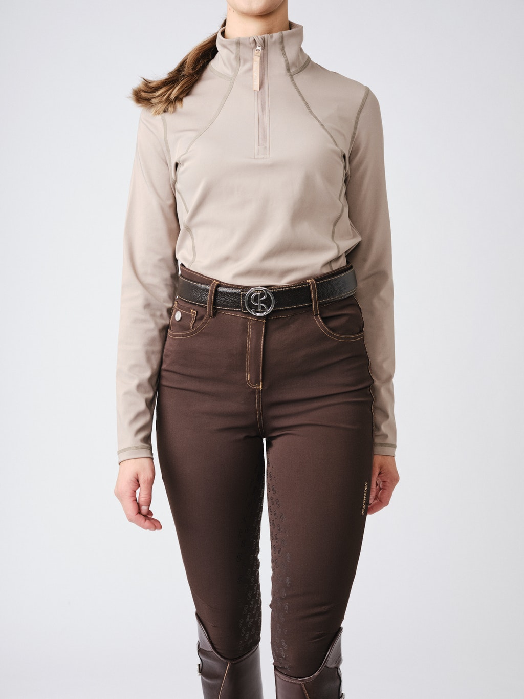 Pantalon 'Khloe' - Brun