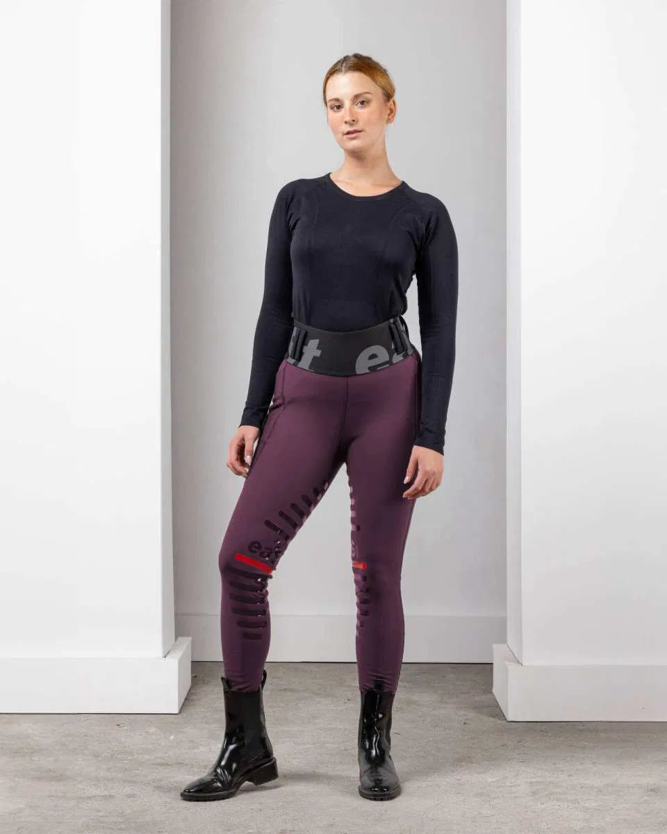 Regging R1 d'hiver taille haute - Aubergine