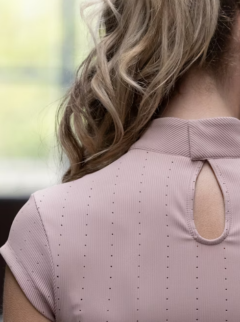 Manche courte ventilé Dinja - Rose