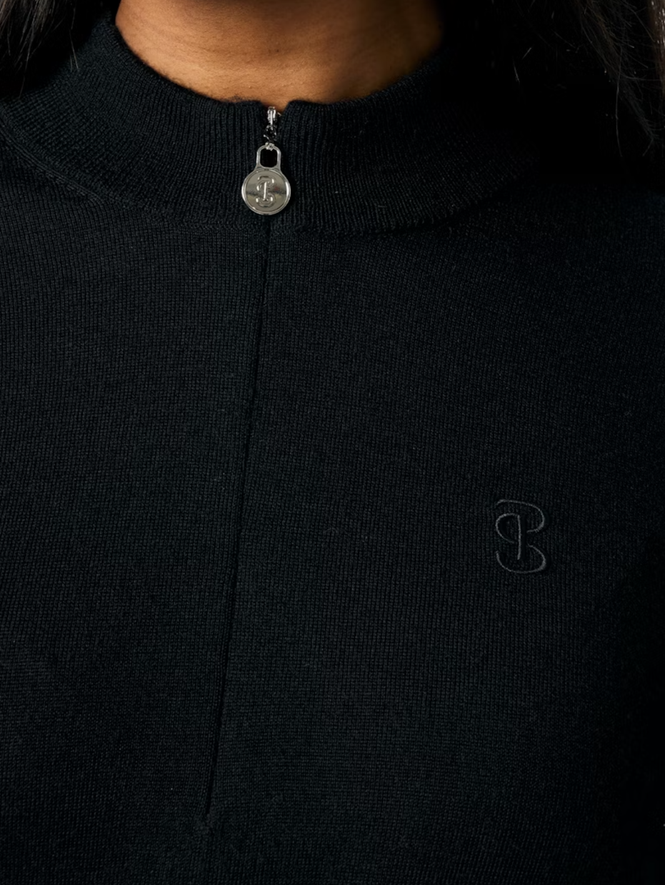 Merino Long Sleeve 'Erin' - Black