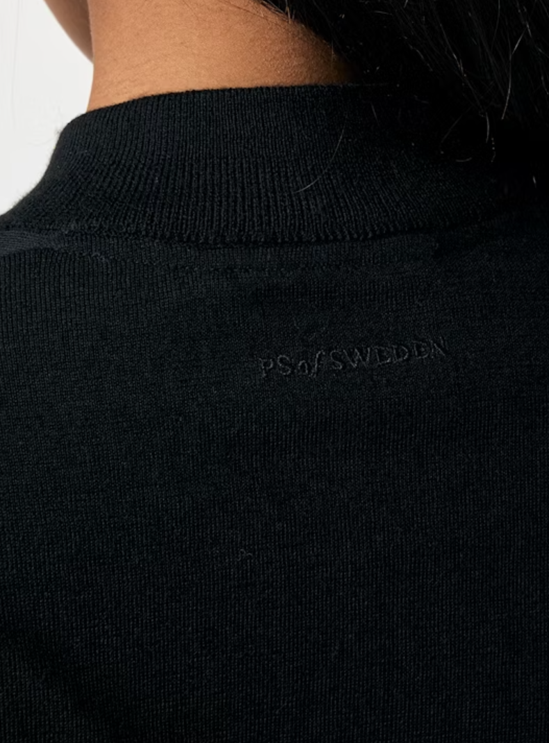 Merino Long Sleeve 'Erin' - Black