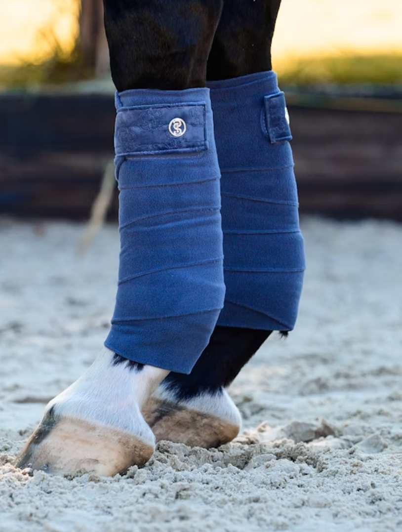 Polo 'Velvet' - Mist blue