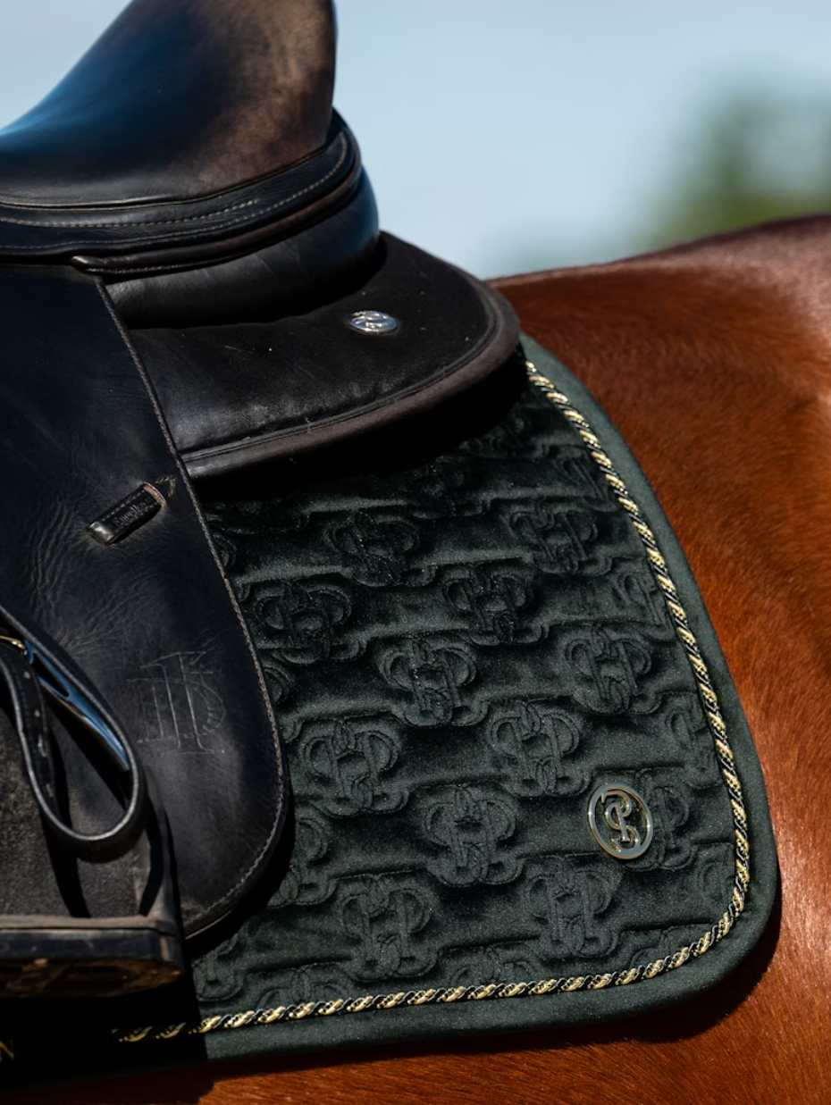 Dressage 'Velours' - Vert minuit