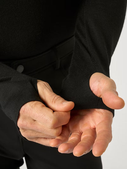 Manches longues Equimerino 'Richard' - Noir