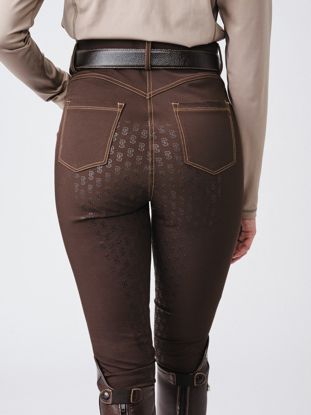 Pantalon 'Khloe' - Brun