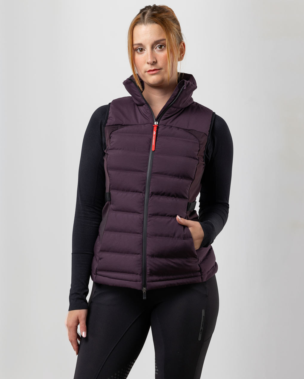 Veste sans manches 'Performance' - Aubergine