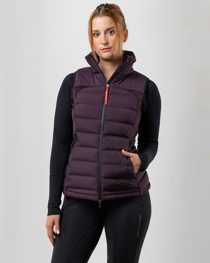 Veste sans manches 'Performance' - Aubergine