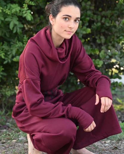 'Chill Ride' Set - Burgundy