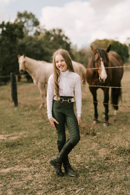 HH Children's Leggings - Olive green