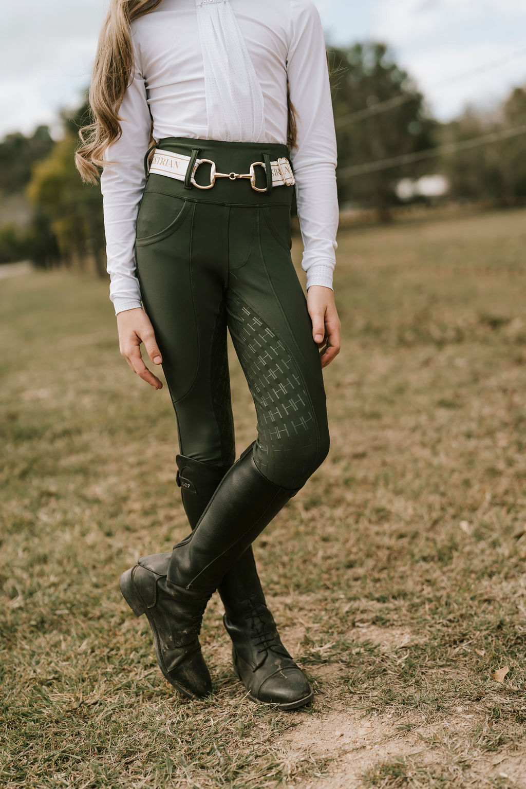 HH Children's Leggings - Olive green