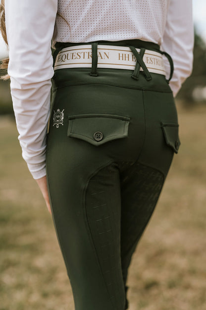 HH Children's Leggings - Olive green