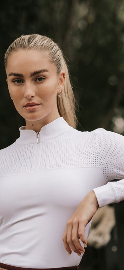 Long sleeve 'Airflow' - White