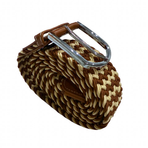 Ceinture élastique HH - Beige et Brune