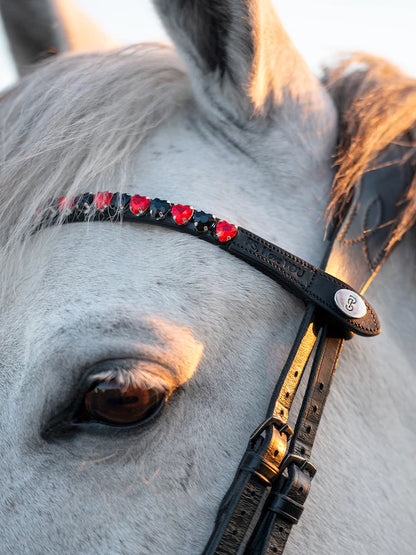 PS Browband 'Valentin' Red/Black